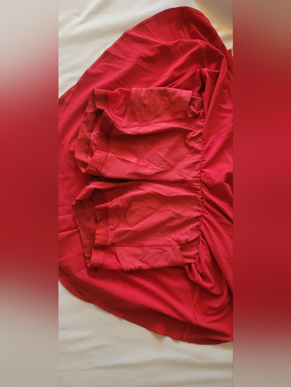 Lululemon Tennis Skirt Red - Size 6 - Picture 3 of 3